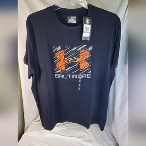 *NWT* Under Armour Baltimore tee w/ orange logo